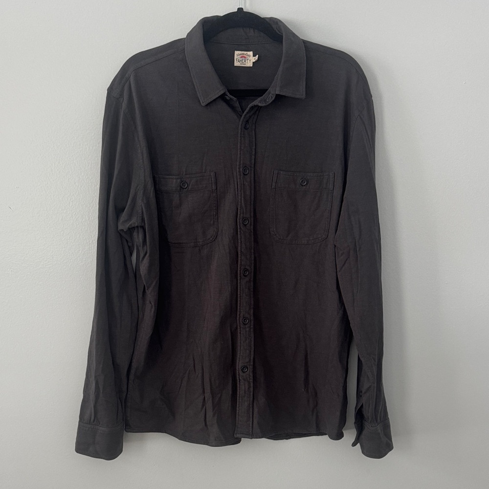 Faherty Men's Button Down Shirt Size XL Organic Cotton Casual Work Date Night